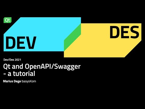 Qt and OpenAPI/Swagger - a tutorial - Dev/Des 2021